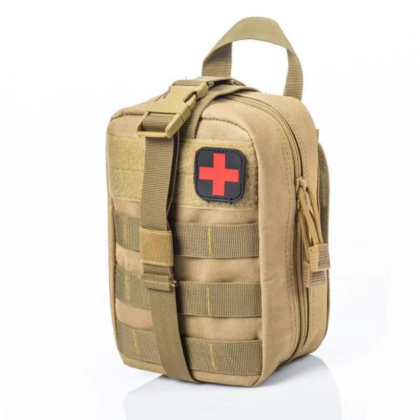 Підсумок-аптечка  IFAK (Standard) Tear-Off КОЙОТ (пісочний) швидкоскид MOLLE OXFORD/Нейлон 20x15x10 см